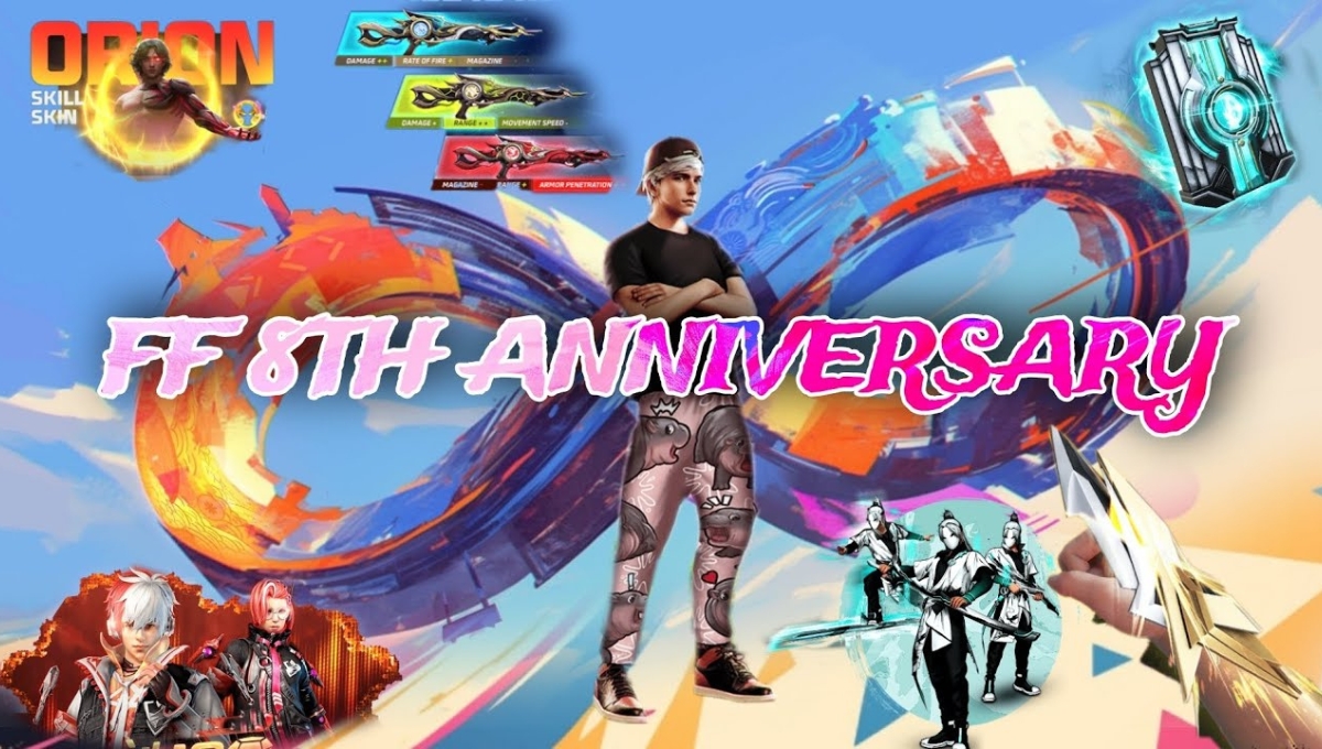 Free Fire 8th Anniversary 2025: अब कोड डालिए और पाएं फ्री डायमंड्स, स्किन्स और स्पेशल रिवॉर्ड्स