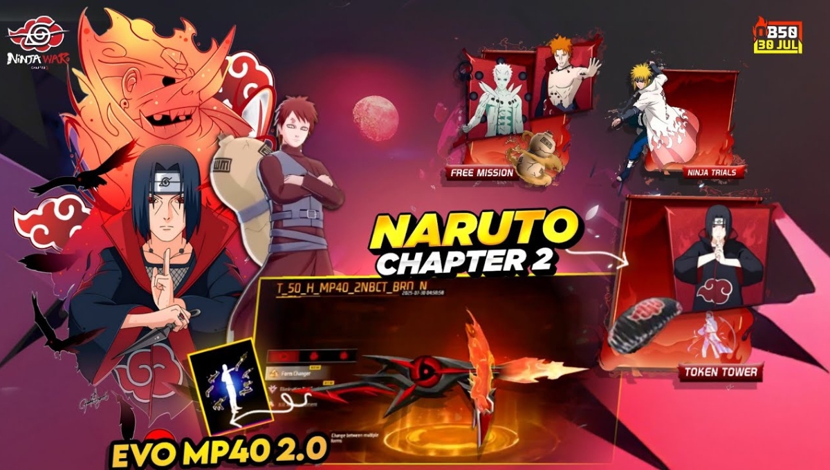 Free Fire में आया Naruto Itachi Skydive Effect जानिए कीमत, फीचर्स और इसे अनलॉक करने का तरीका